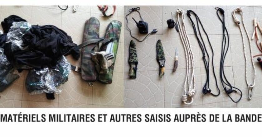 Togo : grosse prise par la Police Nationale, des objets militaires saisis