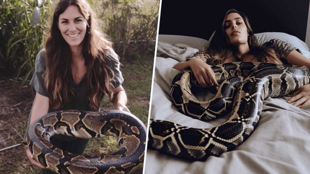 Terrifiant : elle dort chaque soir avec son python et fait une affreuse découverte